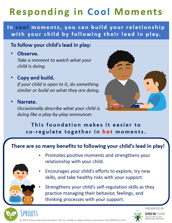 Responding in Cool Moments Infographic