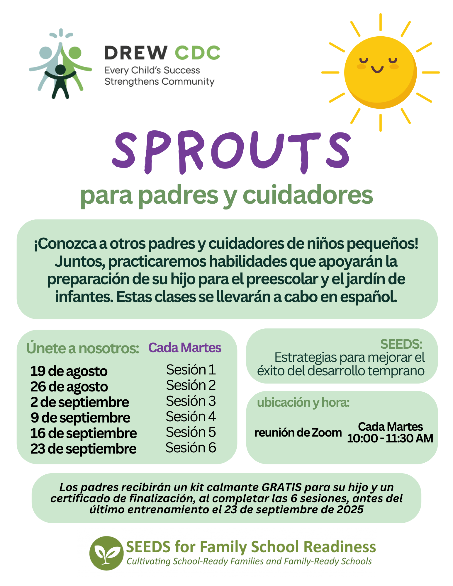 Sprouts para padres y cuidadores