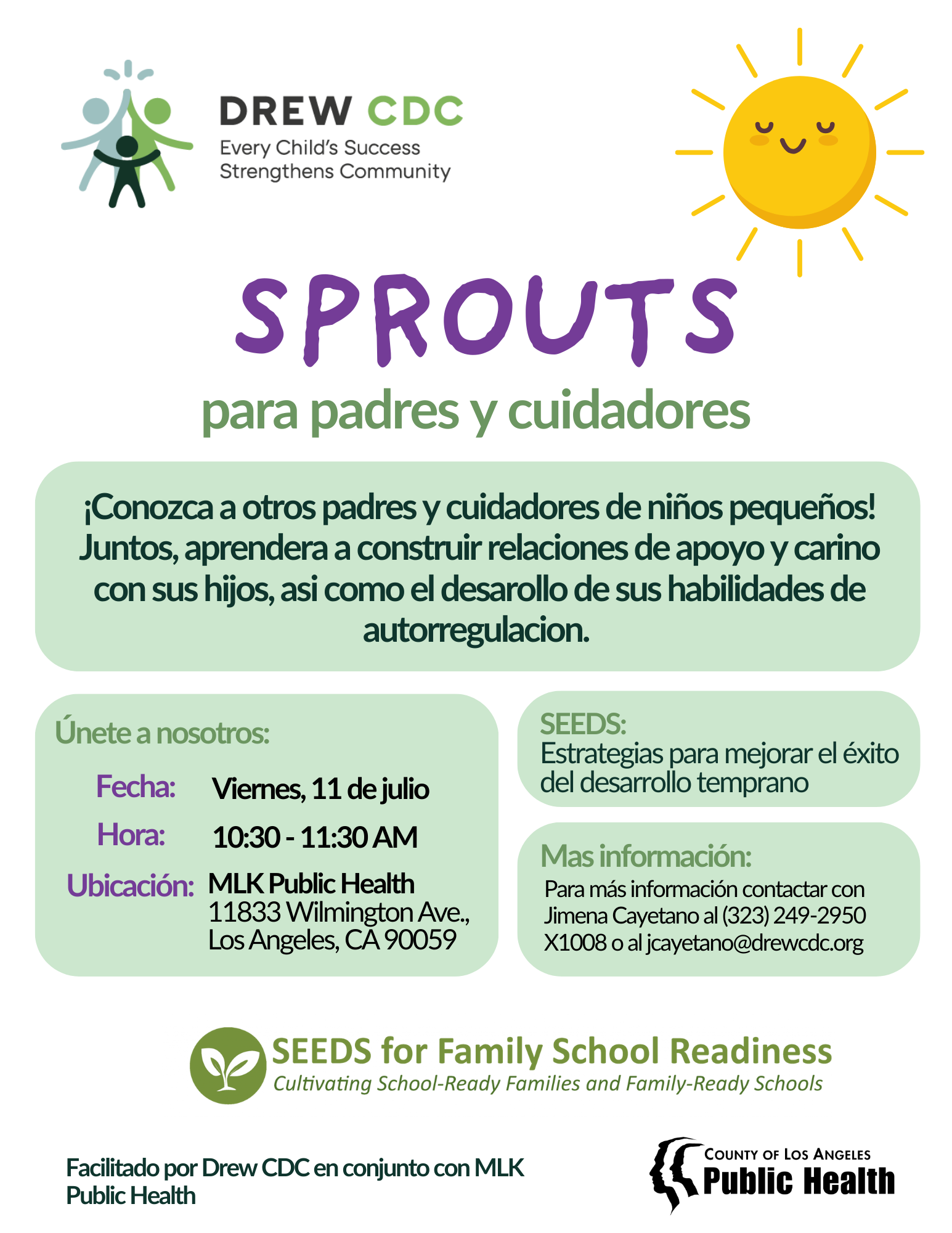 Sprouts para padres y cuidadores