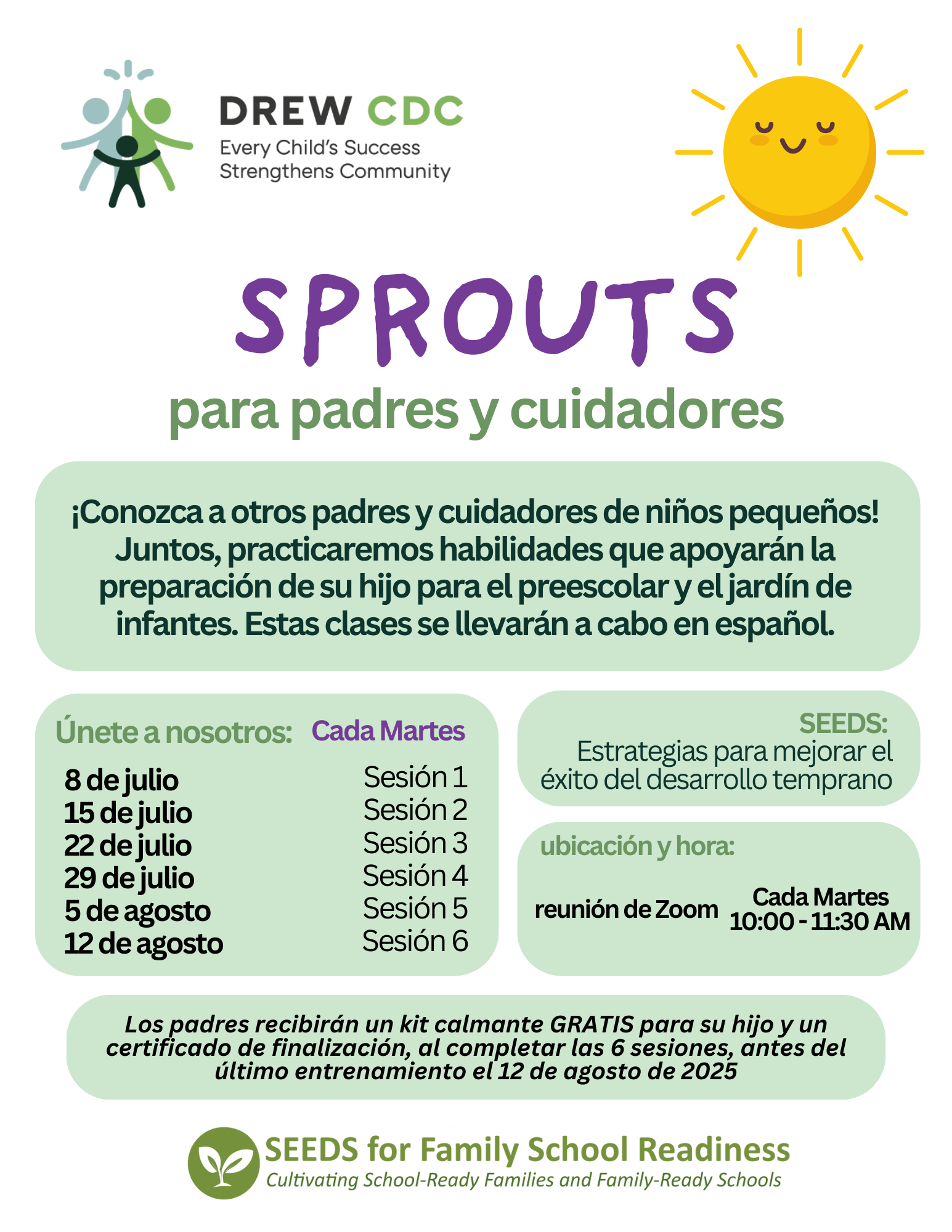 Sprouts para padres y cuidadores