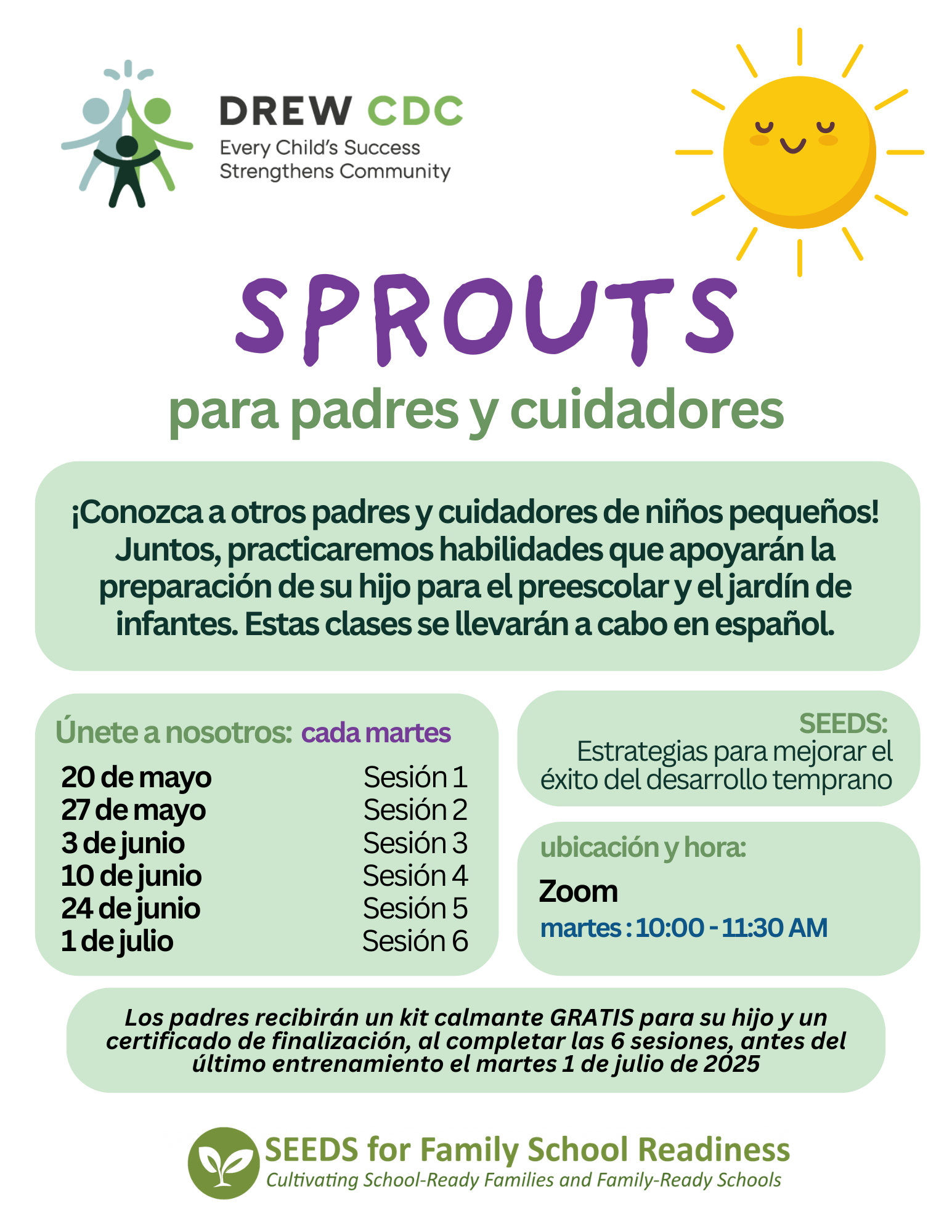 Sprouts para padres y cuidadores