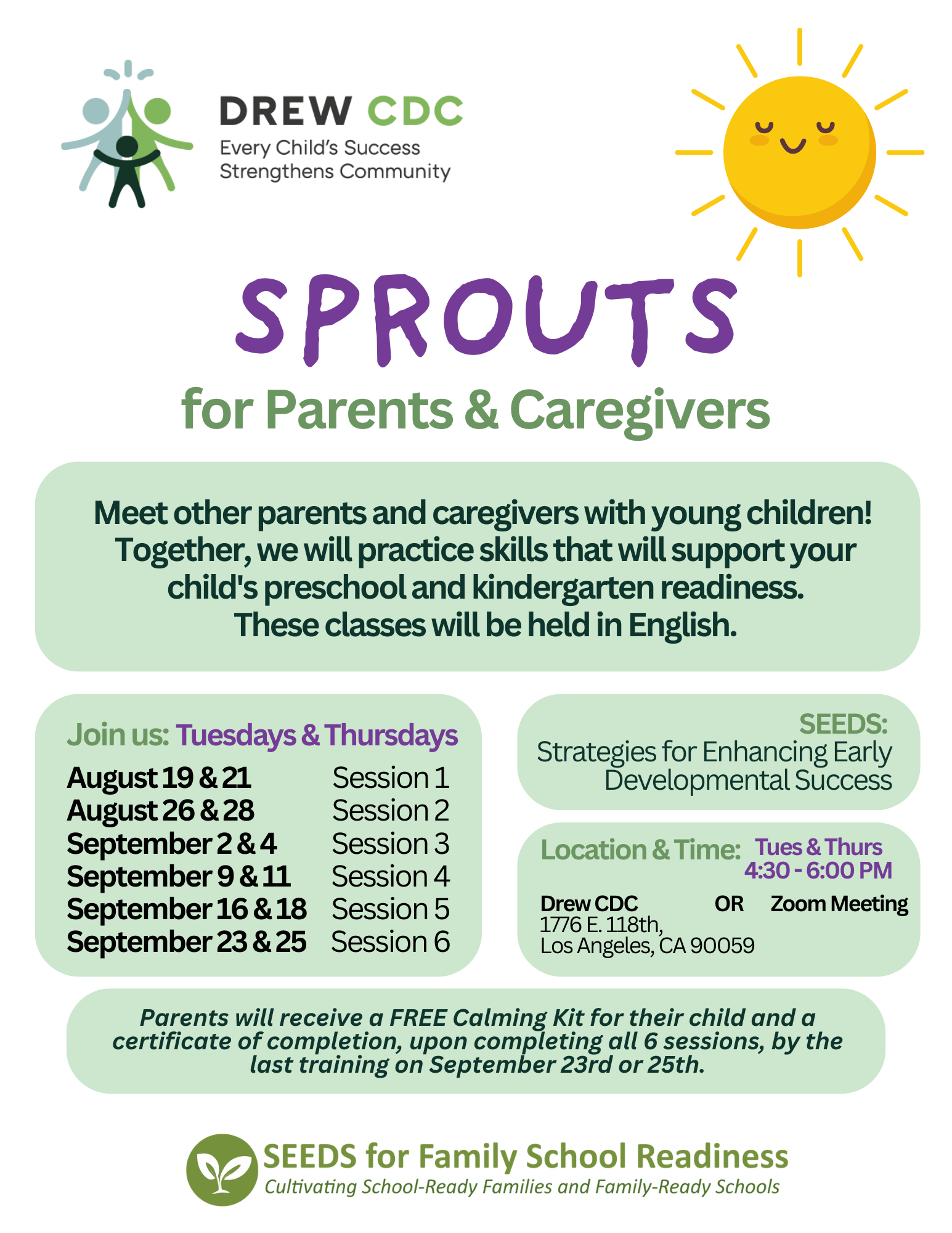 Sprouts for Parents & Caregivers