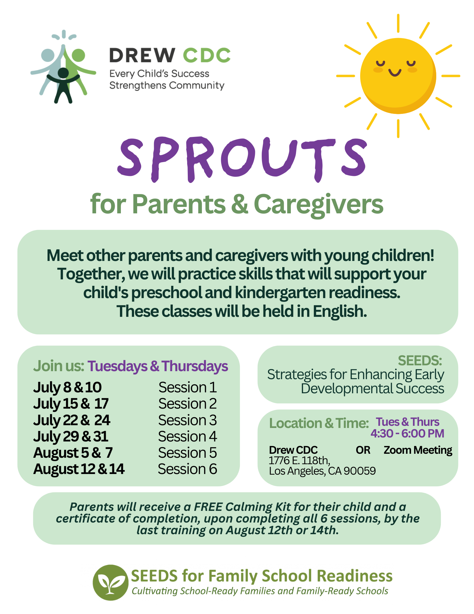 Sprouts for Parents & Caregivers